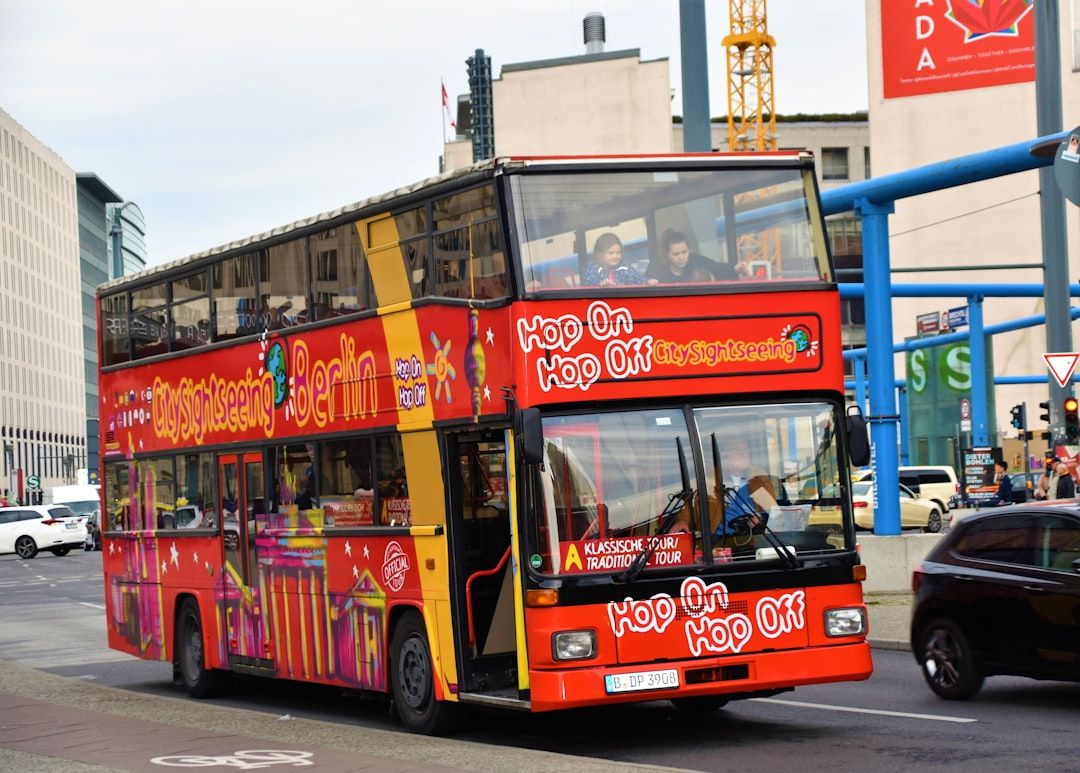 Tour bus and city sightseeing